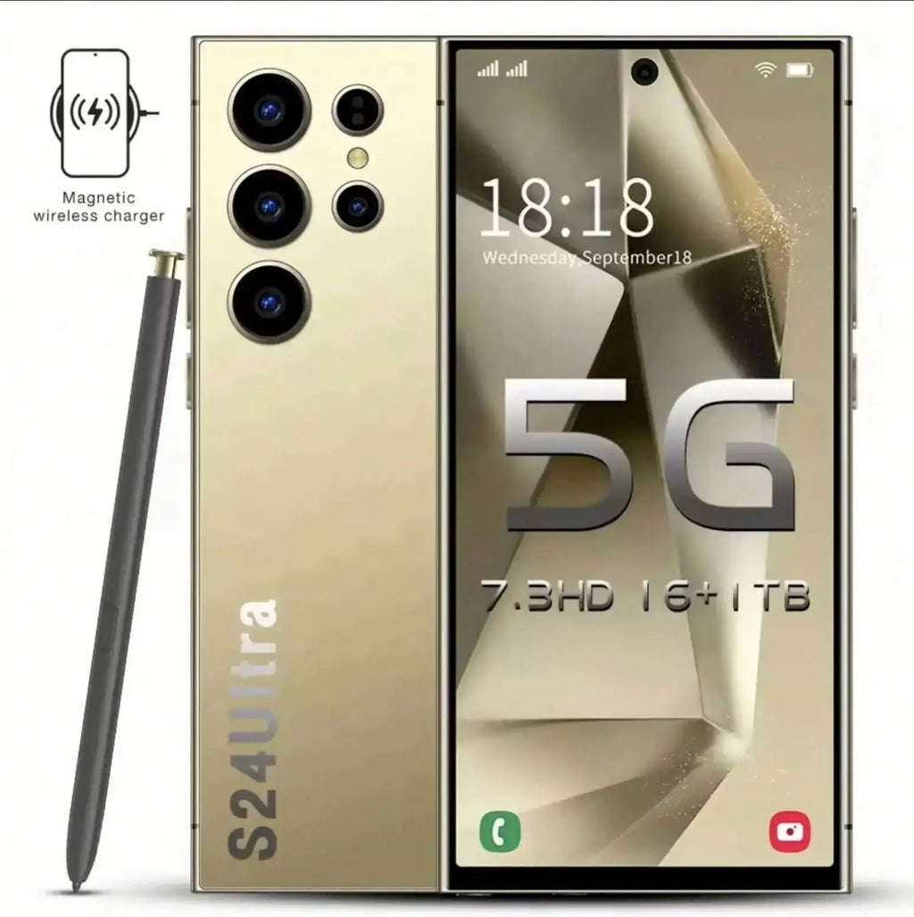 Nouveau téléphone 2025 S25 Ultra, grand écran 7,1 pouces, 16 Go + 1 To, déverrouillé, Android 14, smartphone 5G