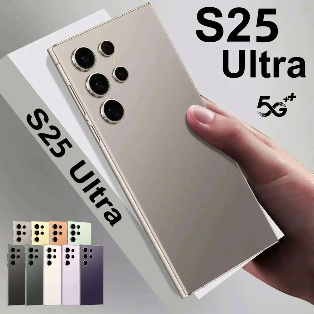 Nouveau téléphone 2025 S25 Ultra, grand écran 7,1 pouces, 16 Go + 1 To, déverrouillé, Android 14, smartphone 5G