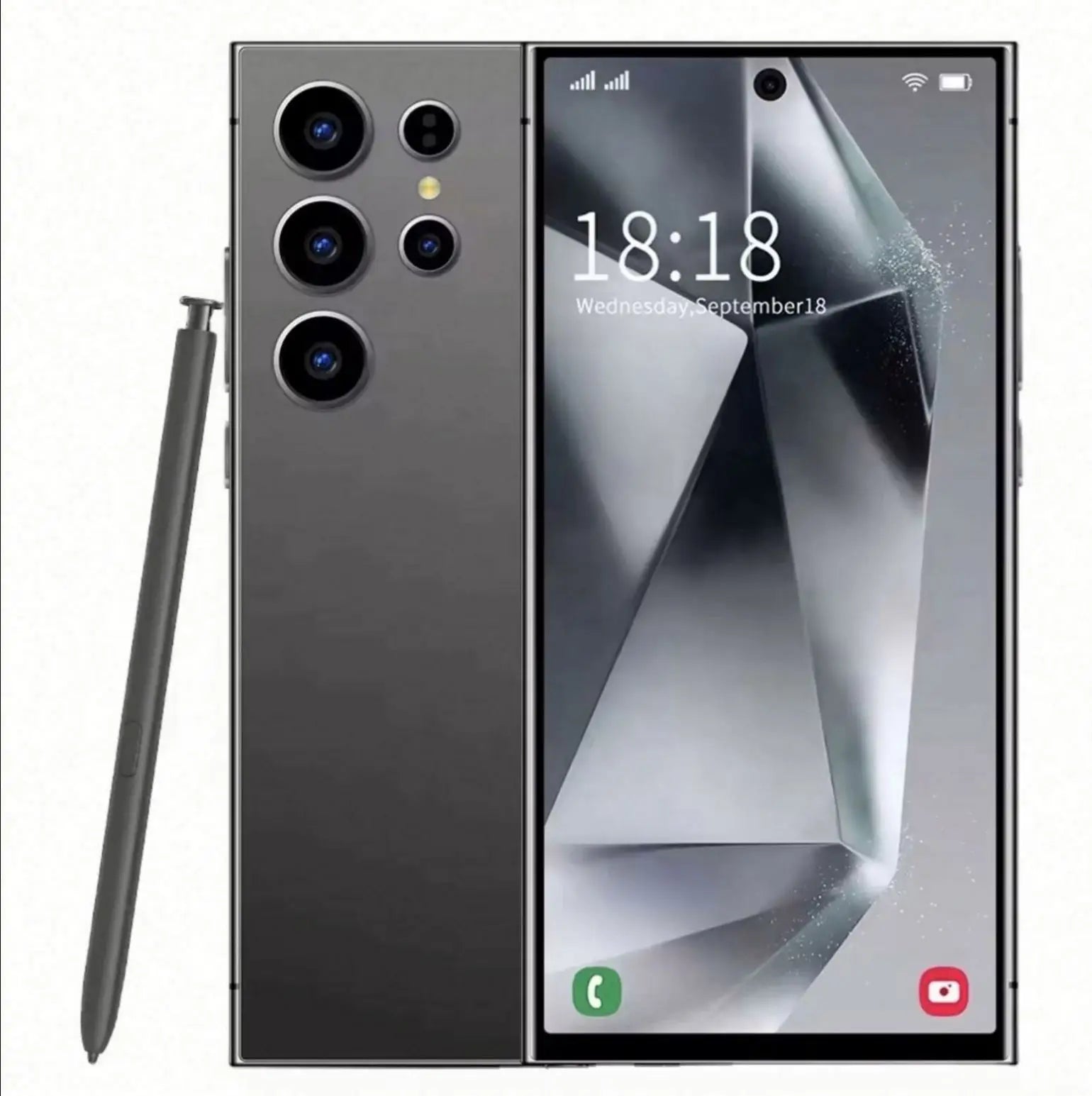 Nouveau téléphone Android S24 Ultra 5G d'origine, déverrouillé, écran 6,7 pouces, 12 Go + 512 Go, compatible 3G et 4G (modèle 2024).