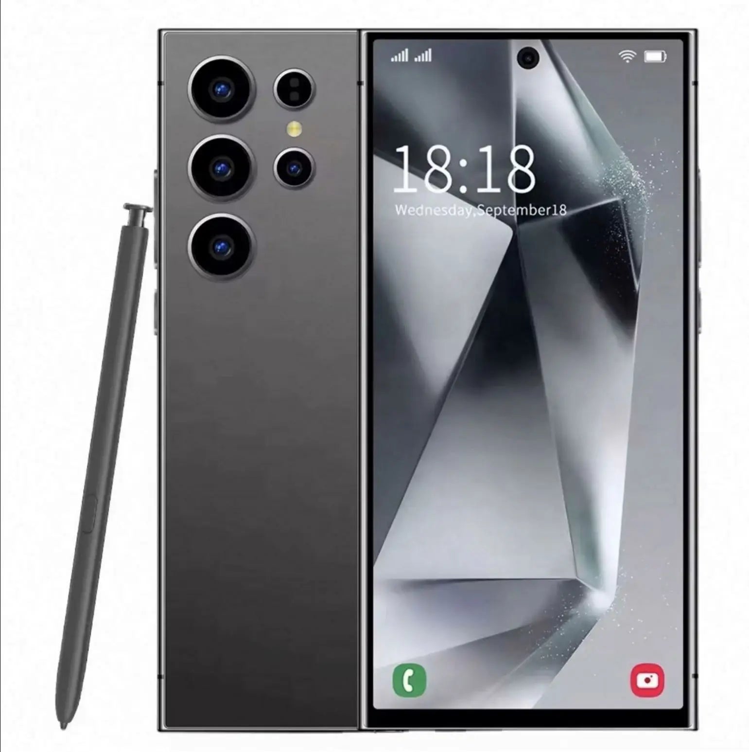 Nouveau téléphone Android S24 Ultra 5G d'origine, déverrouillé, écran 6,7 pouces, 12 Go + 512 Go, compatible 3G et 4G (modèle 2024).
