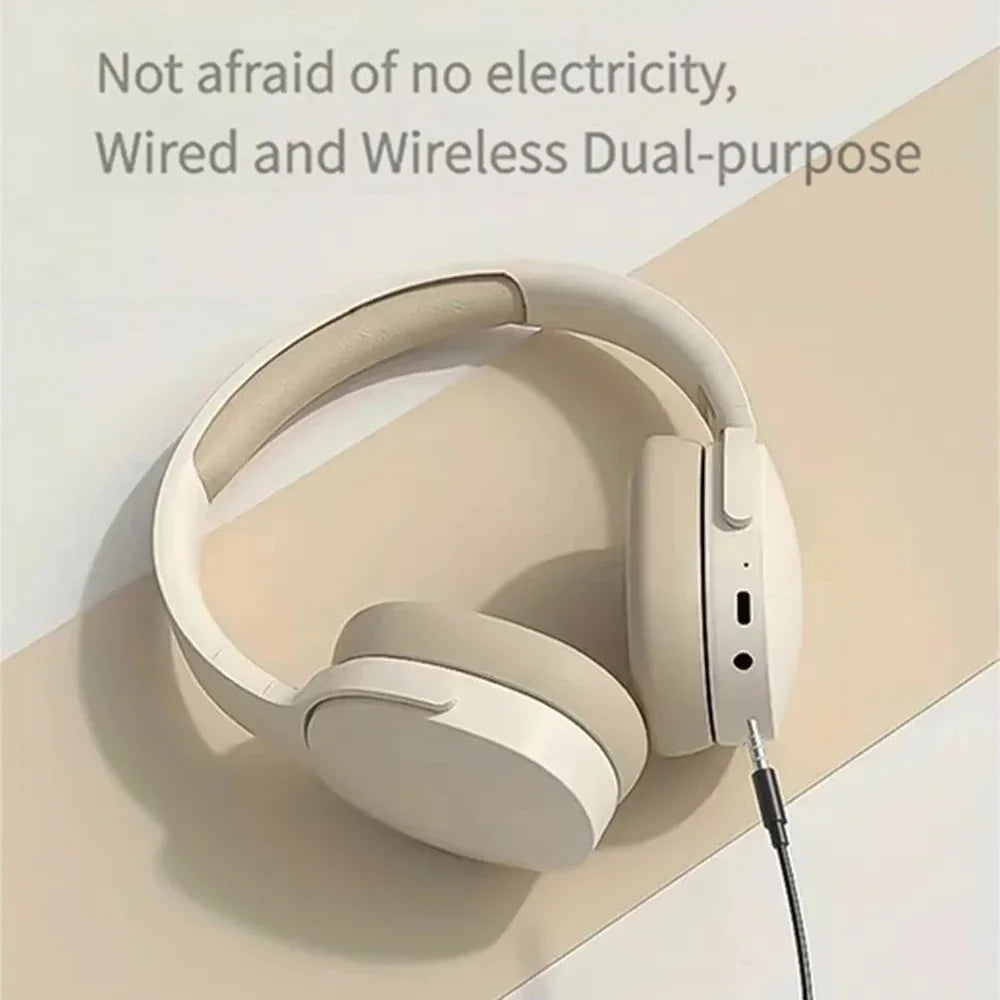 Casque audio Bluetooth 5.3 pour jeux vidéo, écouteurs sans fil double mode, pliables, avec réduction de bruit et compatible avec iPhone et Xiaomi.