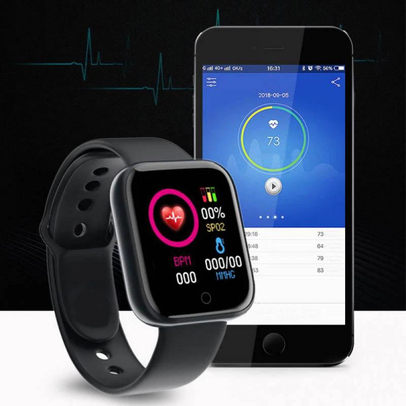 Montre connectée pour femmes et hommes, bracelet Bluetooth avec lecteur de téléphone intégré, musique, fitness et suivi du sommeil. Montre numérique.