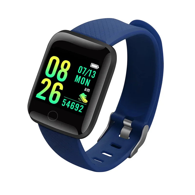 Montre connectée pour homme et femme, bracelet connecté avec messagerie et suivi d'activité, cadeau d'anniversaire, horloge électronique pour Android et iOS.