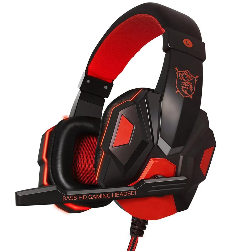 Casque de jeu filaire PS4/PS5/Xbox/Smartphone/PC, réglable à 120°, avec microphone antibruit