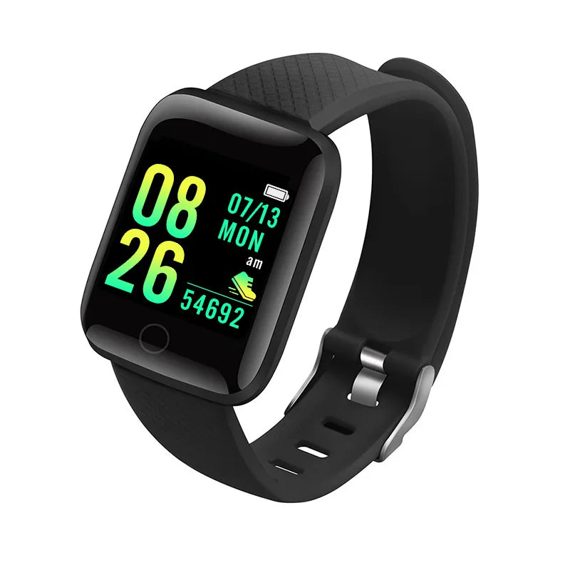 Montre connectée pour homme et femme, bracelet connecté avec messagerie et suivi d'activité, cadeau d'anniversaire, horloge électronique pour Android et iOS.