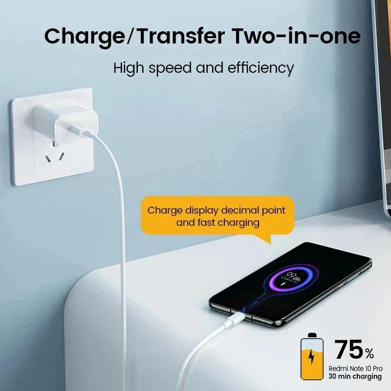 Chargeur de voyage rapide avec port USB pour Xiaomi 100-240V, adaptateur de charge USB, hub de charge polyvalent.