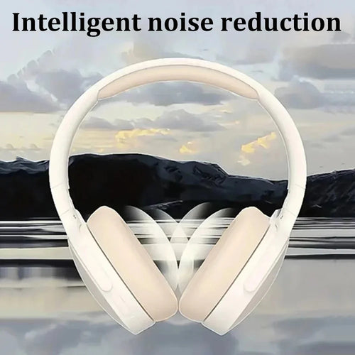 Casque audio Bluetooth 5.3 pour jeux vidéo, écouteurs sans fil double mode, pliables, avec réduction de bruit et compatible avec iPhone et Xiaomi.