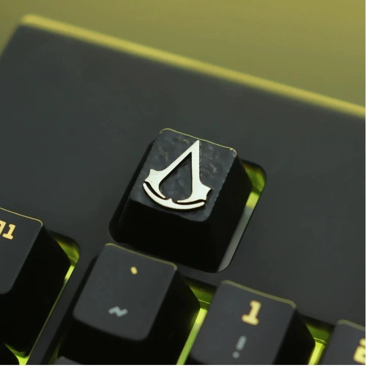 Touche Entrée Artisan pour clavier mécanique, thème GAME OVER, en alliage de zinc et d'aluminium, compatible MX Axis, AULA F75, Ajazz AK820 Pro.