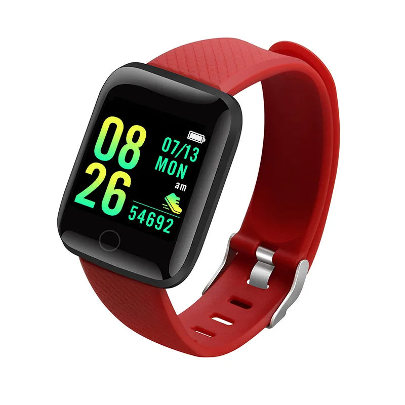 Montre connectée pour homme et femme, bracelet connecté avec messagerie et suivi d'activité, cadeau d'anniversaire, horloge électronique pour Android et iOS.