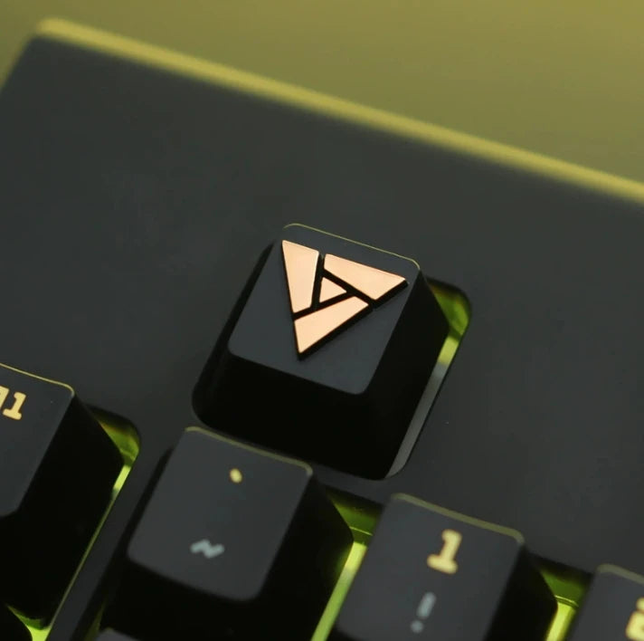 Touche Entrée Artisan pour clavier mécanique, thème GAME OVER, en alliage de zinc et d'aluminium, compatible MX Axis, AULA F75, Ajazz AK820 Pro.