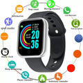 Montre connectée pour homme et femme, bracelet connecté avec messagerie et suivi d'activité, cadeau d'anniversaire, horloge électronique pour Android et iOS.