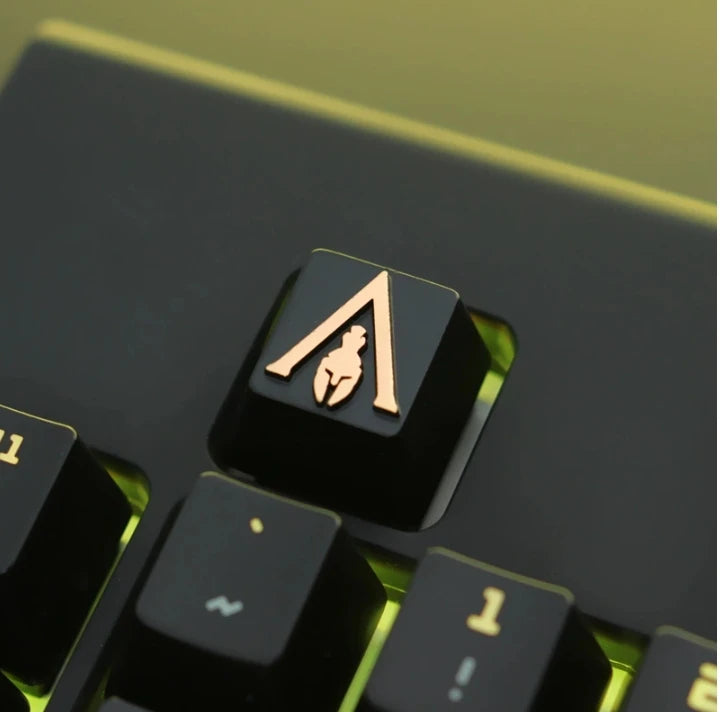 Touche Entrée Artisan pour clavier mécanique, thème GAME OVER, en alliage de zinc et d'aluminium, compatible MX Axis, AULA F75, Ajazz AK820 Pro.